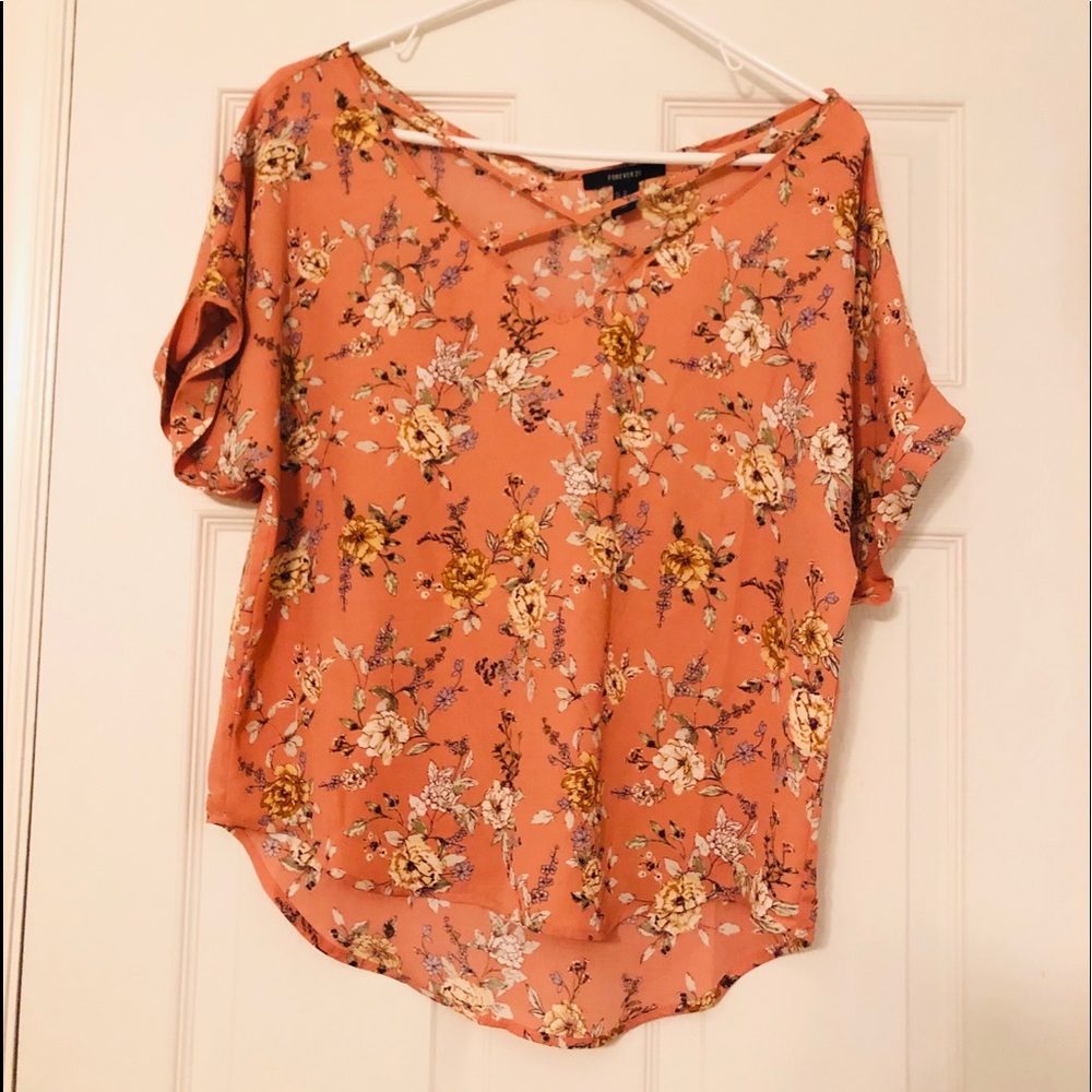Forever 21 Pink Floral Top